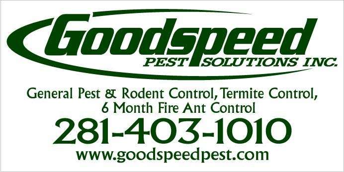 Goodspeed Pest Solutions, Inc. | 3218 El Dorado Blvd, Missouri City, TX 77459 | Phone: (281) 403-2323