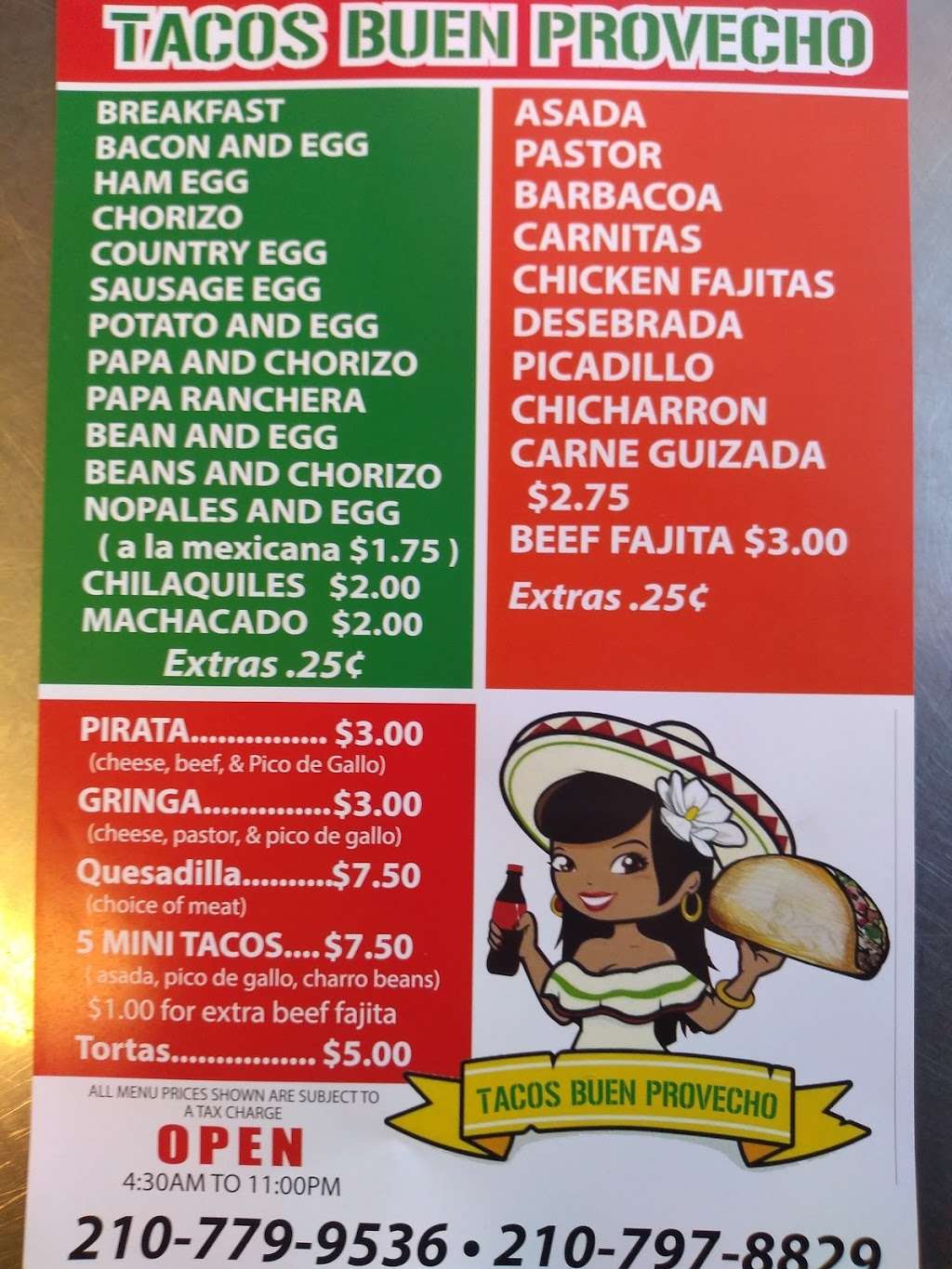 Tacos Buen Provecho | San Antonio, TX 78223, USA | Phone: (210) 779-9536