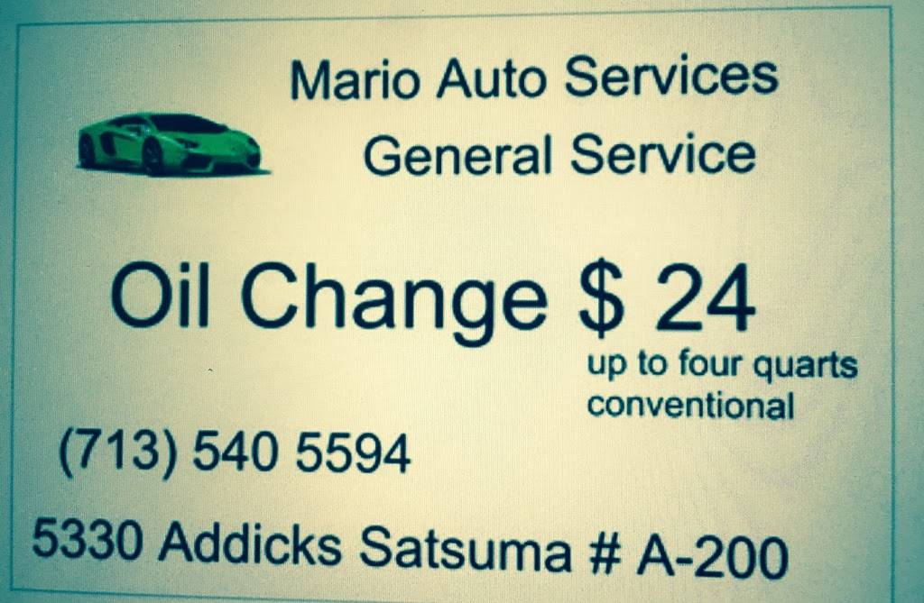 Mario Auto Services | 5330 Addicks Satsuma Rd A-200, Houston, TX 77084, USA | Phone: (713) 540-5594