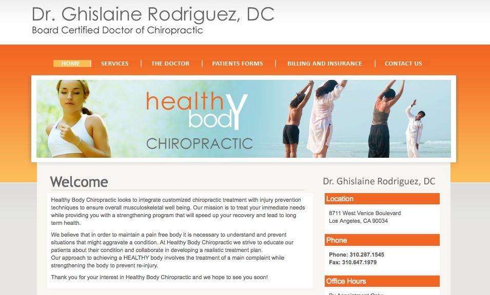 Healthy Body Chiropractic - Dr. Rodriguez | 8711 Venice Blvd, Los Angeles, CA 90034, USA | Phone: (310) 287-1545