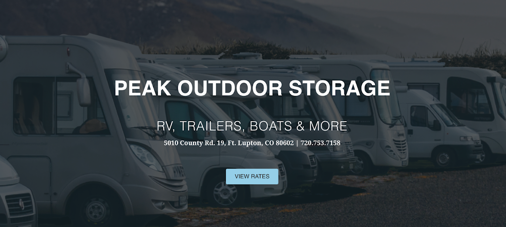 Peak Outdoor Storage | 5010 Co Rd 19, Fort Lupton, CO 80621 | Phone: (720) 753-7158