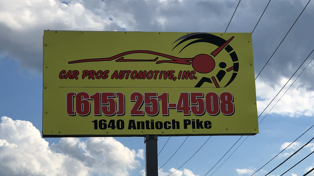 Car Pros Automotive Inc | 1640 Antioch Pike, Antioch, TN 37013, USA | Phone: (615) 251-4508