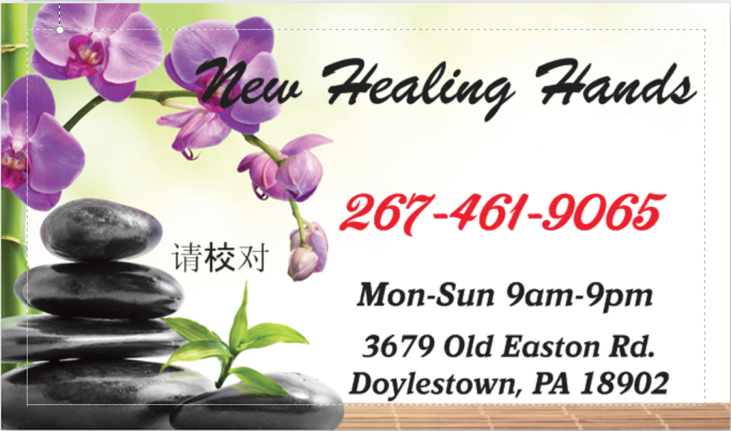 New Healing Hands | 3679 Old Easton Rd, Doylestown, PA 18902, USA | Phone: (267) 461-9065