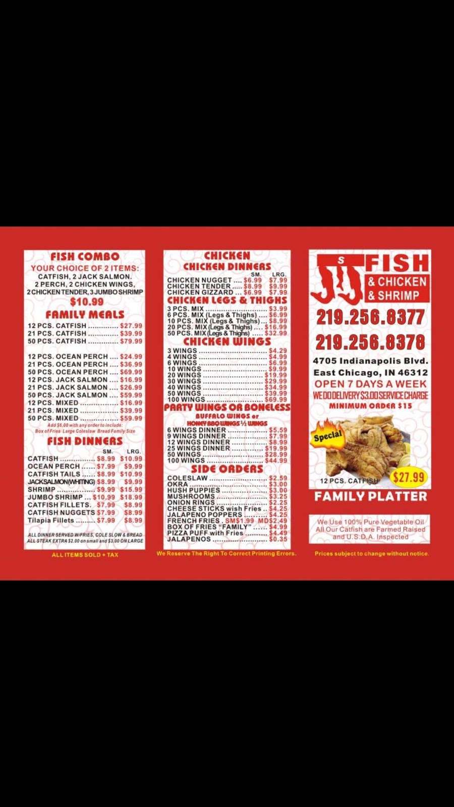 SuperJ J Fish & Chicken | 4705 Indianapolis Blvd, East Chicago, IN 46312, USA | Phone: (219) 256-8377