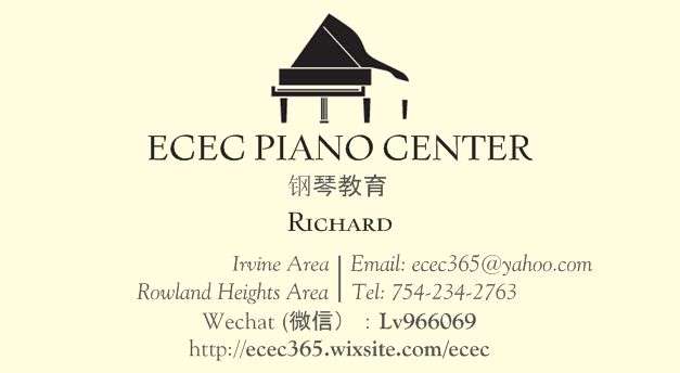 ECEC Piano Center | 168 Lemon Grove, Irvine, CA 92618, USA | Phone: (754) 234-2763