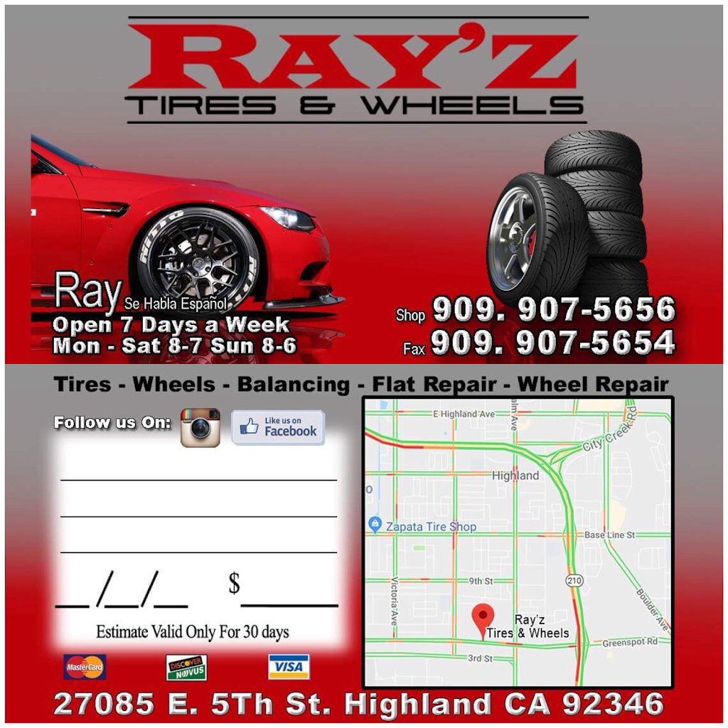 Ray’z Tires & Wheels | 27085 E 5th St, Highland, CA 92346, USA | Phone: (909) 907-5656