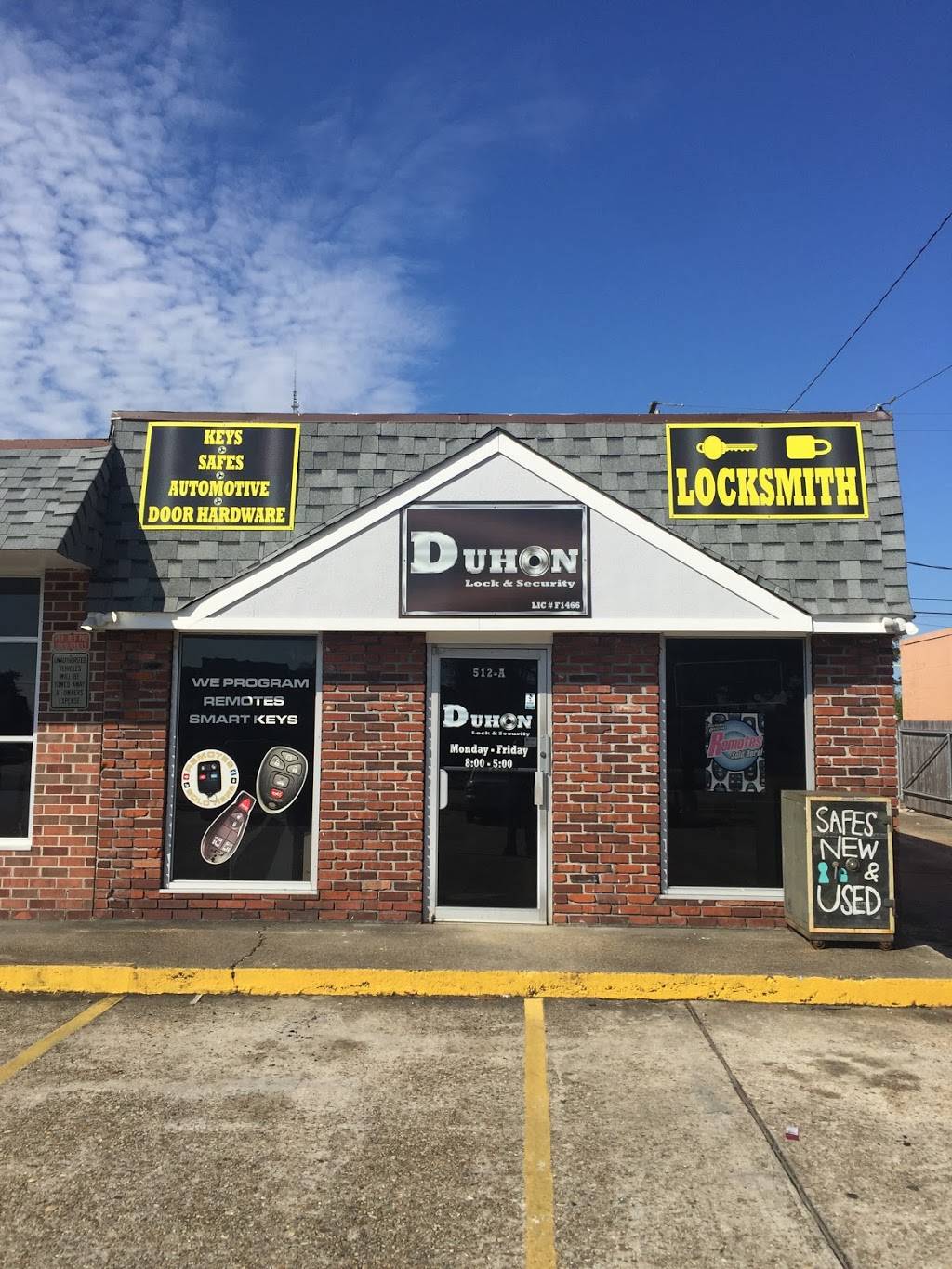 Duhon Lock & Security | 512 Terry Pkwy, Terrytown, LA 70056, USA | Phone: (504) 366-7212