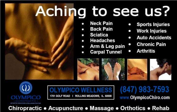 Olympico Chiropractic | 1701 Golf Rd, Rolling Meadows, IL 60008, USA | Phone: (224) 245-4376