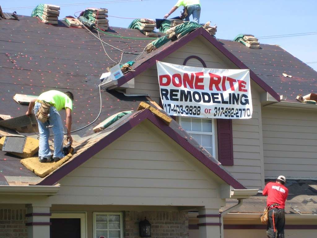 DONE RITE Remodeling & Roofing | 1, 4319 Thompson Rd, Indianapolis, IN 46221, USA | Phone: (317) 882-2770