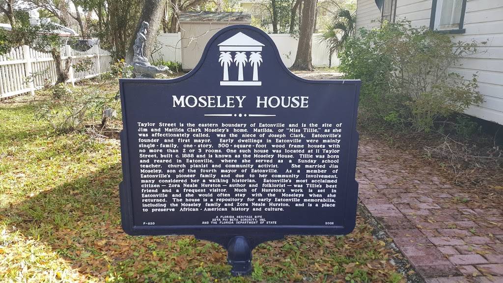 The Moseley House Museum | 11 Taylor Ave, Eatonville, FL 32751, USA | Phone: (407) 622-9382