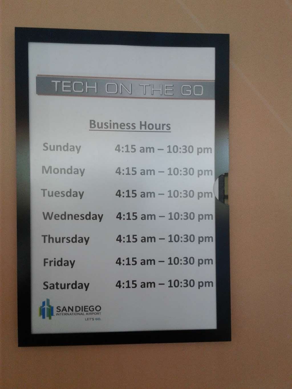 Tech on the Go | Terminal 1, 3225 N Harbor Dr, San Diego, CA 92101, USA | Phone: (619) 295-1807