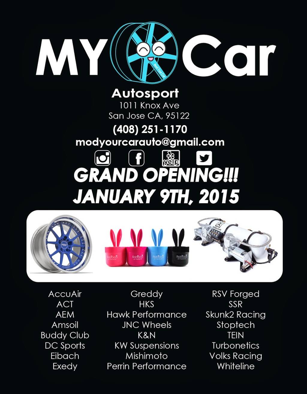 My Car Autosport | 1011 Knox Ave #2, San Jose, CA 95122, USA | Phone: (408) 251-1170