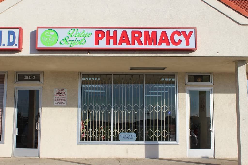 Value Scripts Pharmacy | 9433 Bolsa Ave B, Westminster, CA 92683, USA | Phone: (714) 775-0888