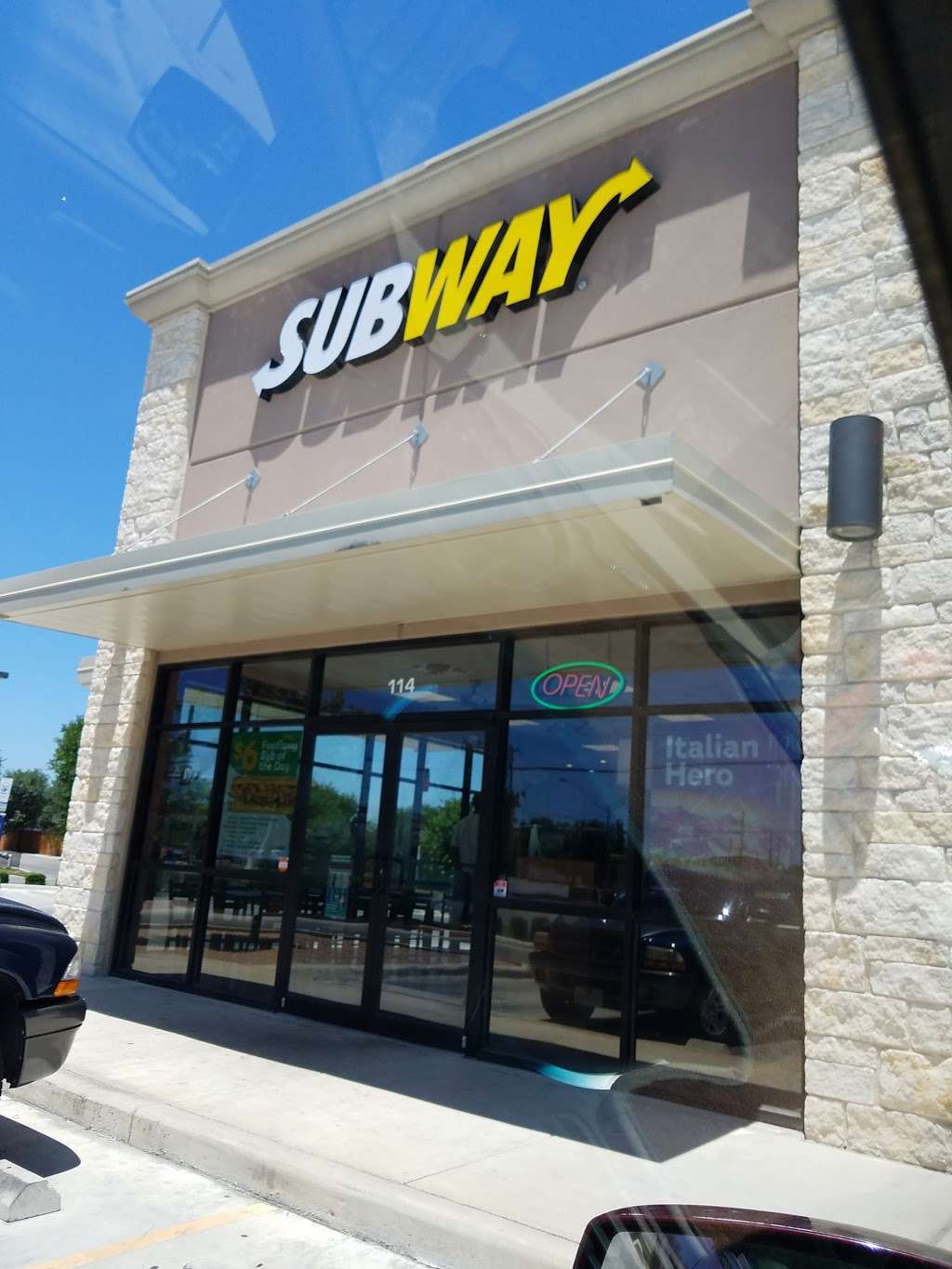 Subway Restaurants | 8839 Culebra Road Suite 114 Carimar Square Shopping Center, San Antonio, TX 78251, USA | Phone: (210) 520-1888