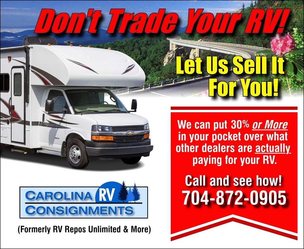 Carolina RV Consignments | 134 KOA Ln, Statesville, NC 28677, USA | Phone: (704) 872-0905