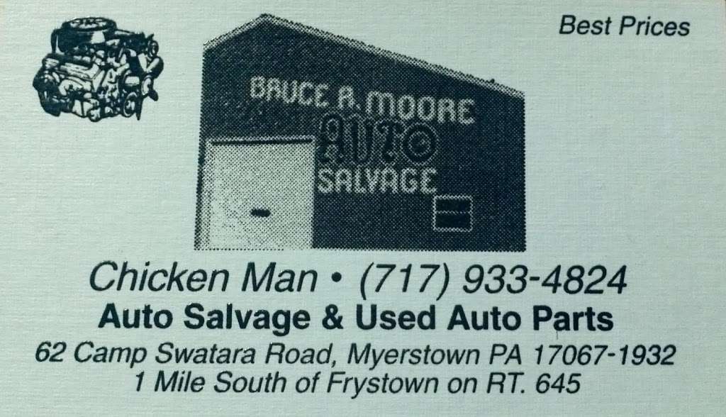 Bruce R Moore Auto Salvage | 62 Camp Swatara Rd, Myerstown, PA 17067, USA | Phone: (717) 933-4824