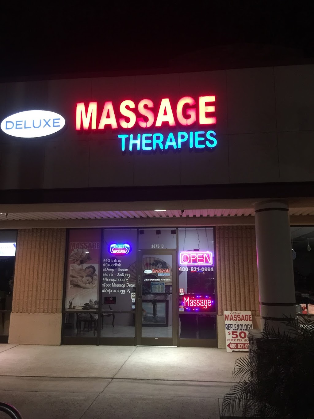 Deluxe Massage | 3875 W Ray Rd # 13, Chandler, AZ 85226, USA | Phone: (480) 821-0994