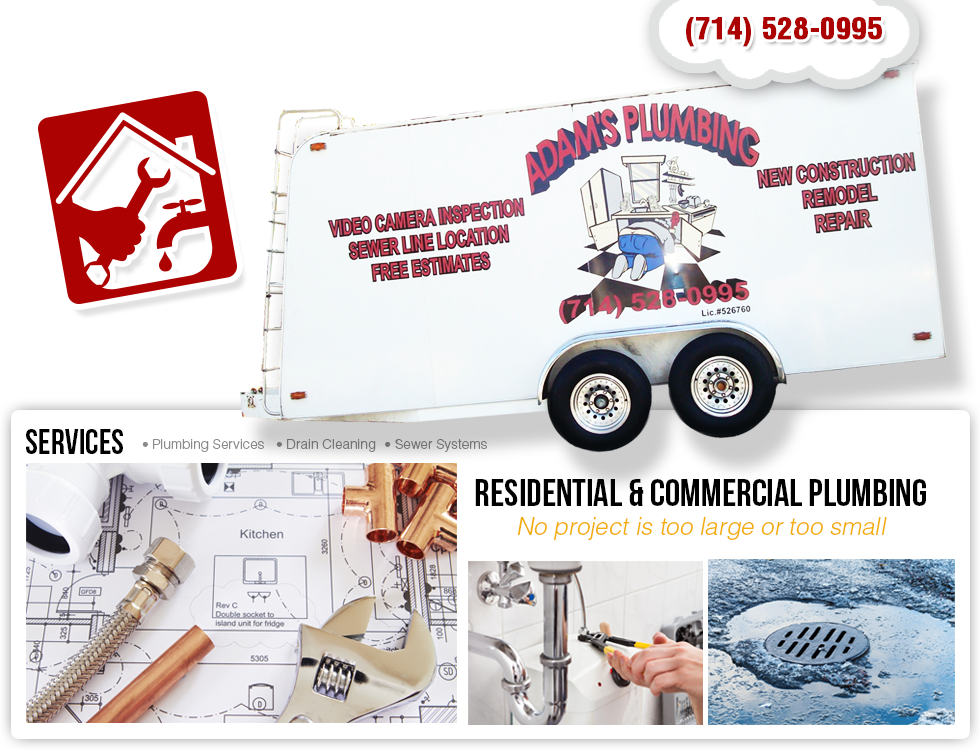 Adams Plumbing - Plumbing Company in Buena Park CA | 6398 San Martin Way, Buena Park, CA 90620, USA | Phone: (714) 332-3669