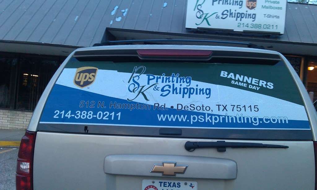 PSK Printing & Shipping | 512 N Hampton Rd, DeSoto, TX 75115, USA | Phone: (214) 388-0211