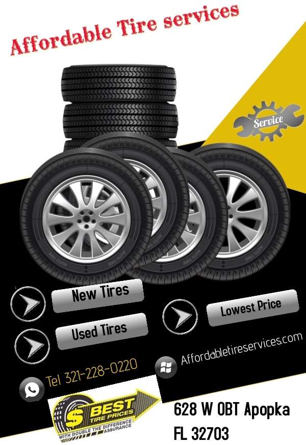 Affordable Tire Services | 628 W Orange Blossom Trail, Apopka, FL 32712 | Phone: (321) 228-0220