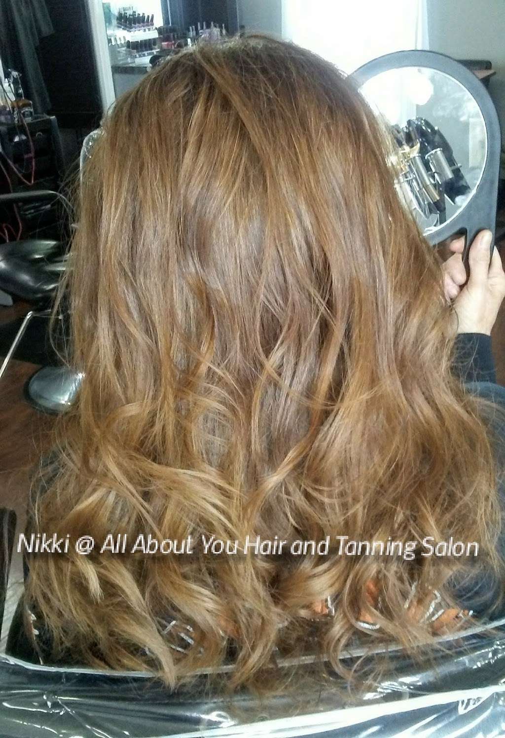 Nikki at All About You Hair Salon and Tanning | 9075 1200 N, De Motte, IN 46310, USA | Phone: (765) 761-7119