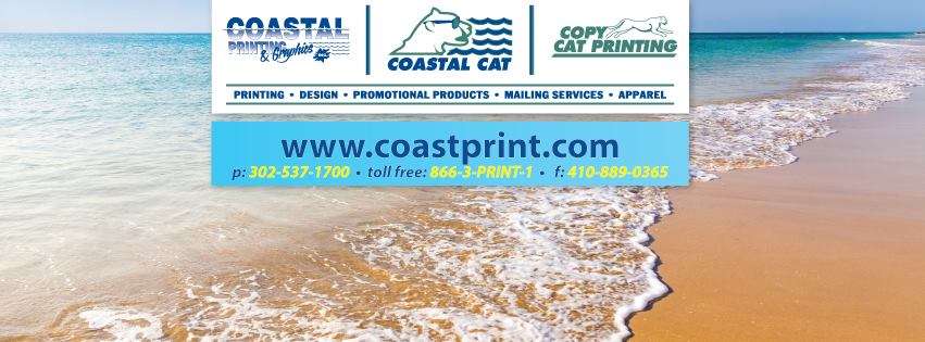Coastal Printing | P O b o x 1340, Ocean View, DE 19970, USA | Phone: (302) 537-1700