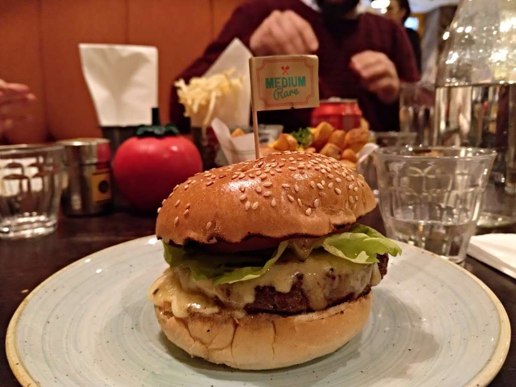 Gourmet Burger Kitchen (Baker Street) | 102 Baker St, Marylebone, London W1U 6TL, UK | Phone: 020 7486 8516