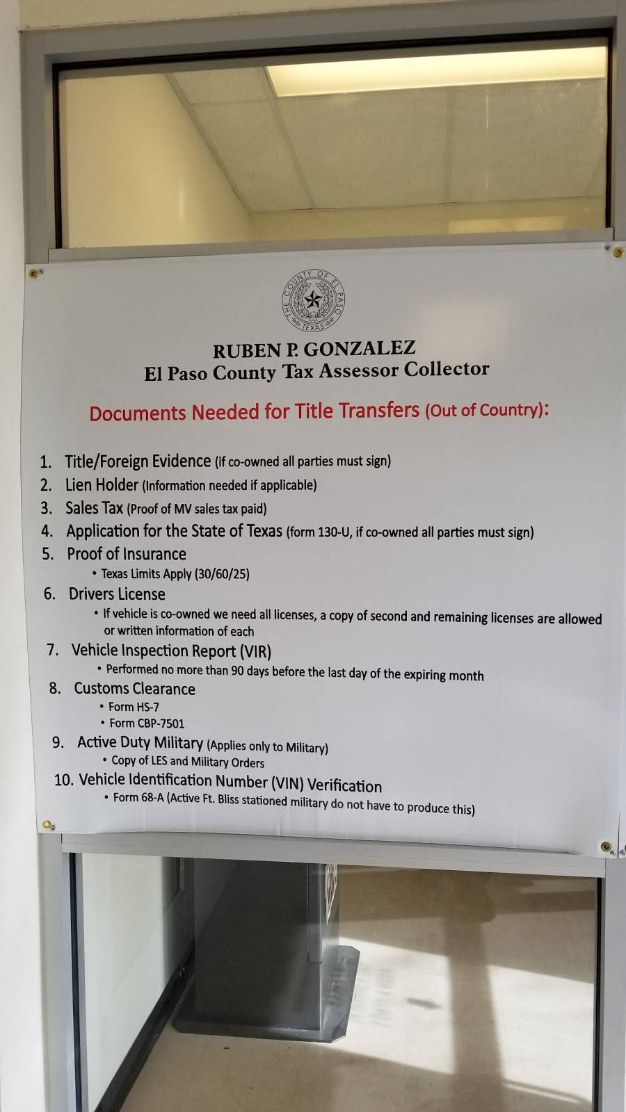 El Paso County Justice-Peace | 435 Vinton Rd, Anthony, TX 79821, USA | Phone: (915) 886-2598