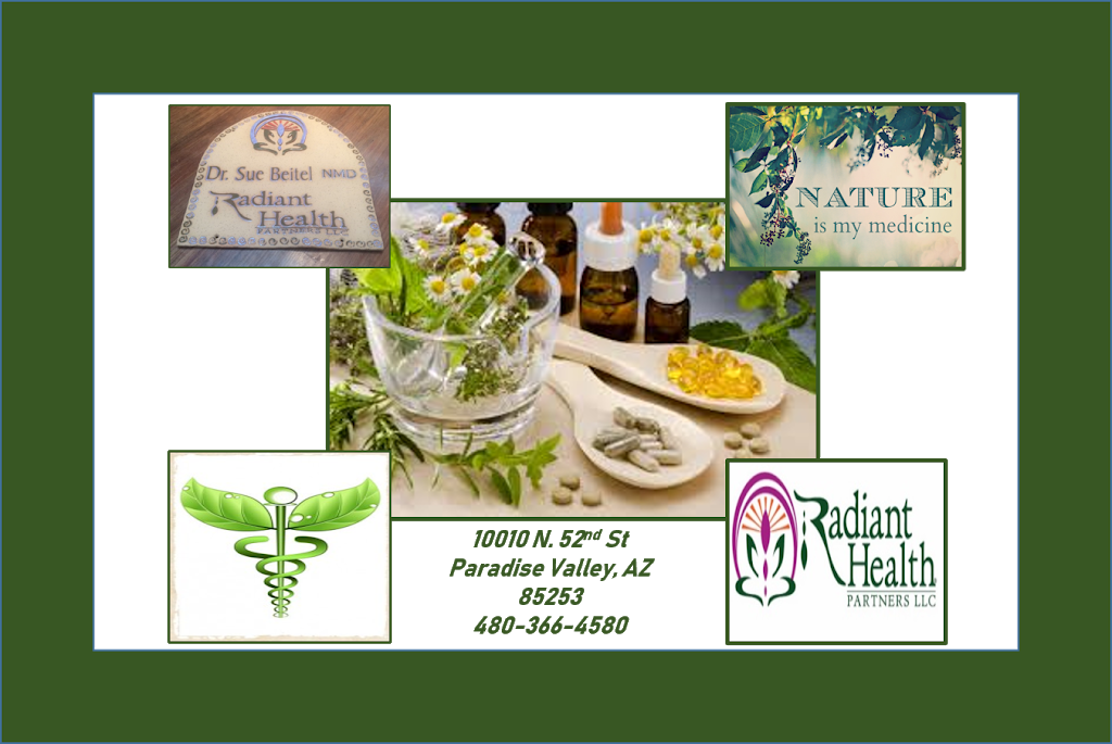 Radiant Health Partners, LLC - Dr. Sue Rosario Beitel NMD | 10010 N 52nd St ste a, Paradise Valley, AZ 85253, USA | Phone: (480) 366-4580