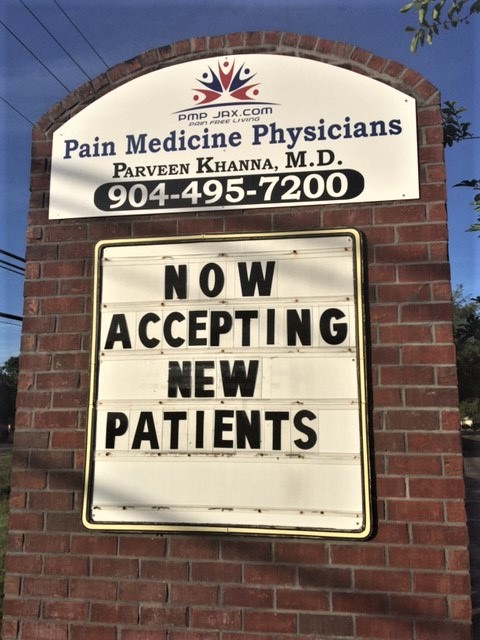 Pain Medicine Physicians of Jacksonville | 10250 Normandy Blvd UNIT 703, Jacksonville, FL 32221, USA | Phone: (904) 495-7200