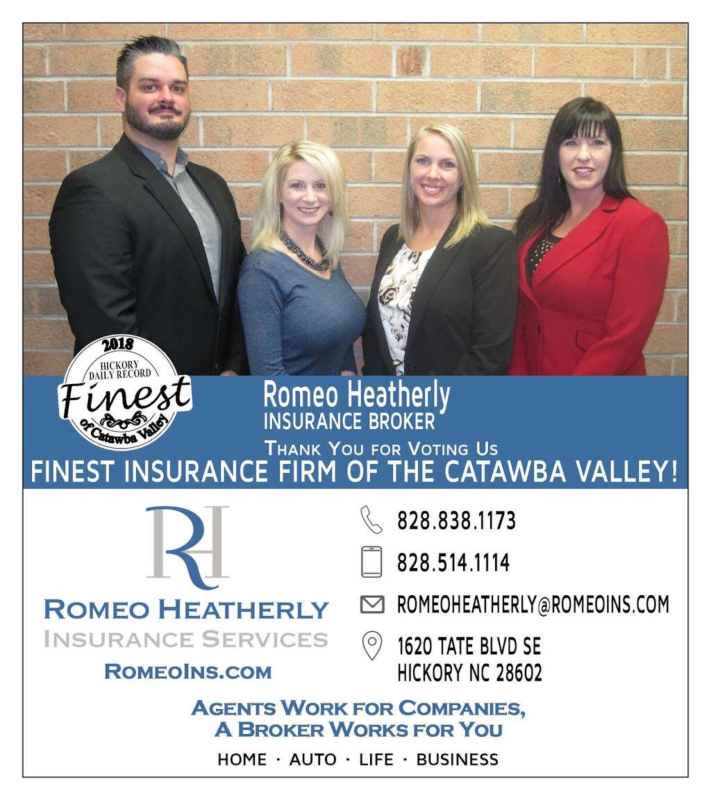 Romeo Heatherly Insurance Services, LLC | 1620 Tate Blvd SE, Hickory, NC 28602, USA | Phone: (828) 838-1173