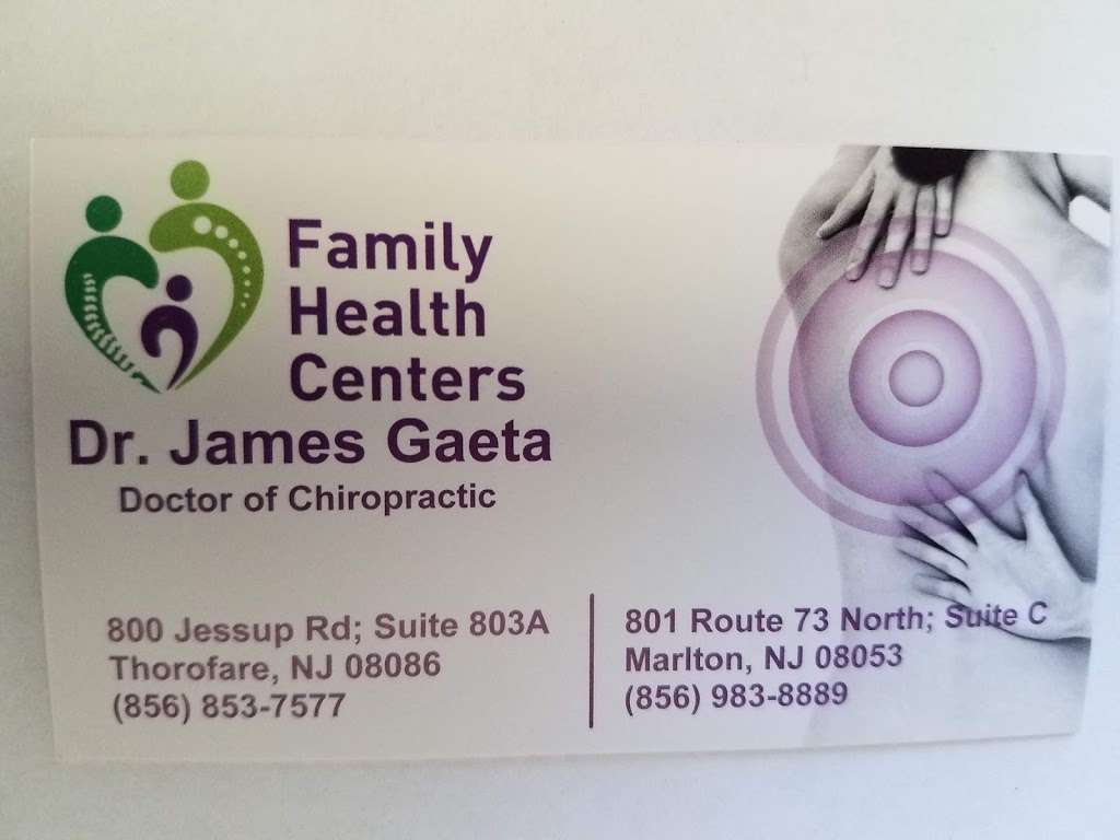 Dr James Gaeta | 800 Jessup Rd #803a, Thorofare, NJ 08086 | Phone: (856) 853-7577