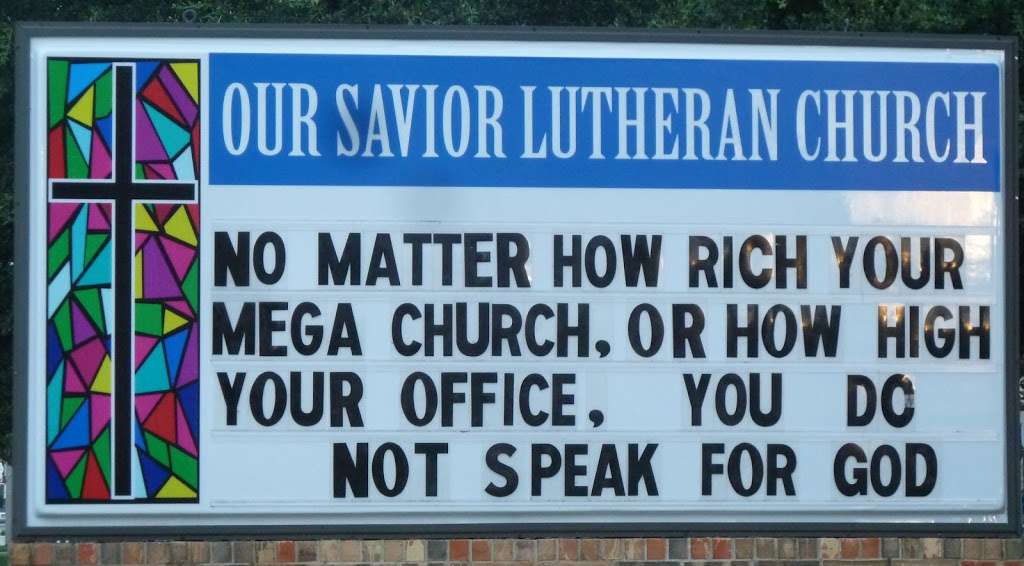 Our Savior Lutheran Church | 411 N Town E Blvd, Mesquite, TX 75150, USA | Phone: (972) 226-0510