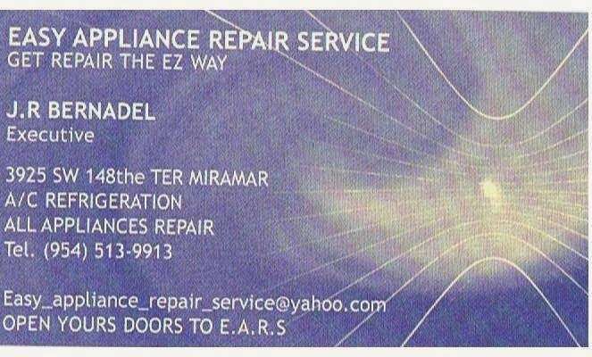 Easy Appliance Repair Service | 4340 NW 102 Nd Way, Coral Springs, FL 33025 | Phone: (954) 513-9913