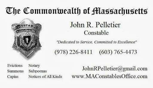 MA Constables Office - John R. Pelletier | 186 Frost Rd, Tyngsborough, MA 01879, USA | Phone: (978) 226-8411