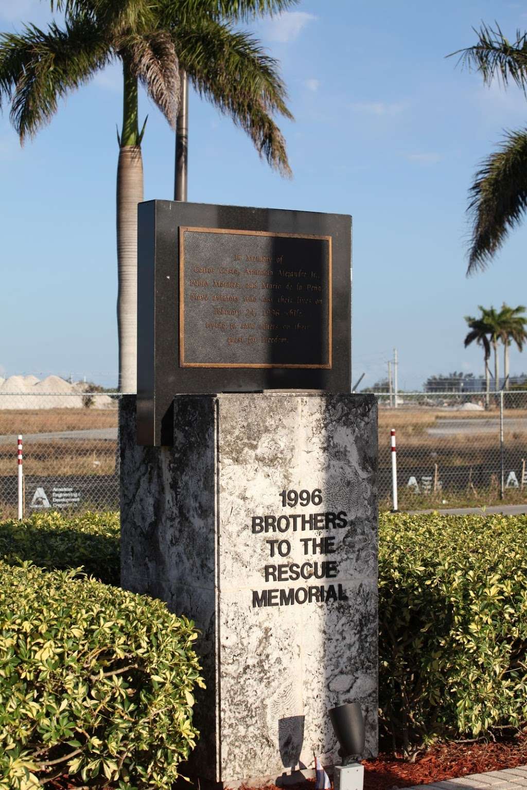 1996 Brothers To The Rescue Memorial | 4218-4200 NW 147th Terrace, Opa-locka, FL 33054, USA