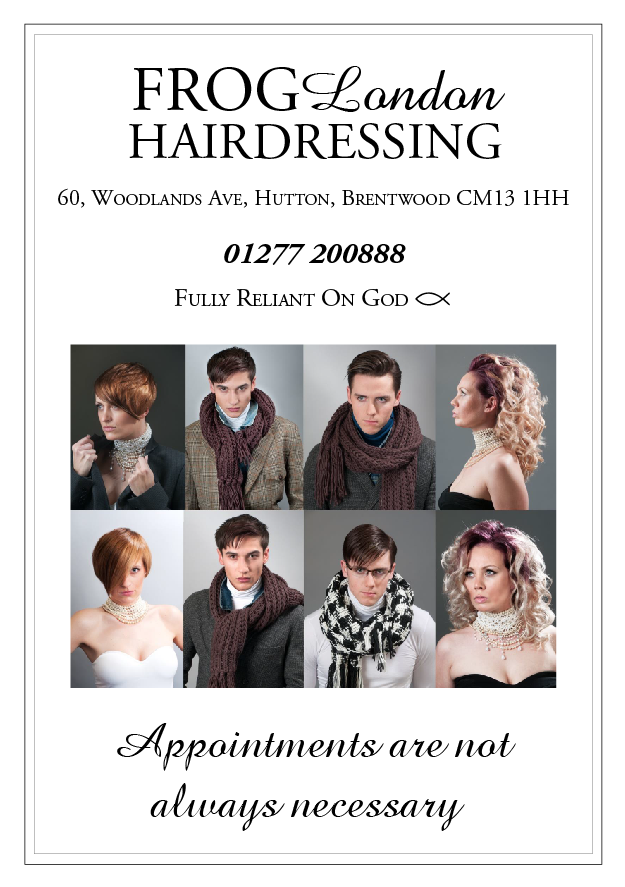 FROG London Hairdressing | 60 Woodland Ave, Brentwood CM13 1HH, UK | Phone: 01277 200888