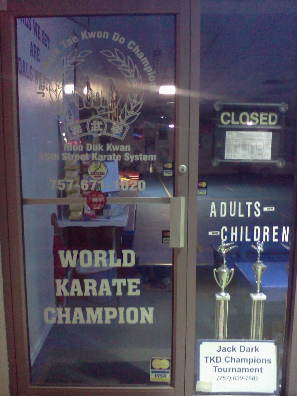 Jack Dark Tae Kwon Do Champions Martial Arts Center | 1949 Lynnhaven Pkwy ste 1568-1572, Virginia Beach, VA 23453, USA | Phone: (757) 671-1020