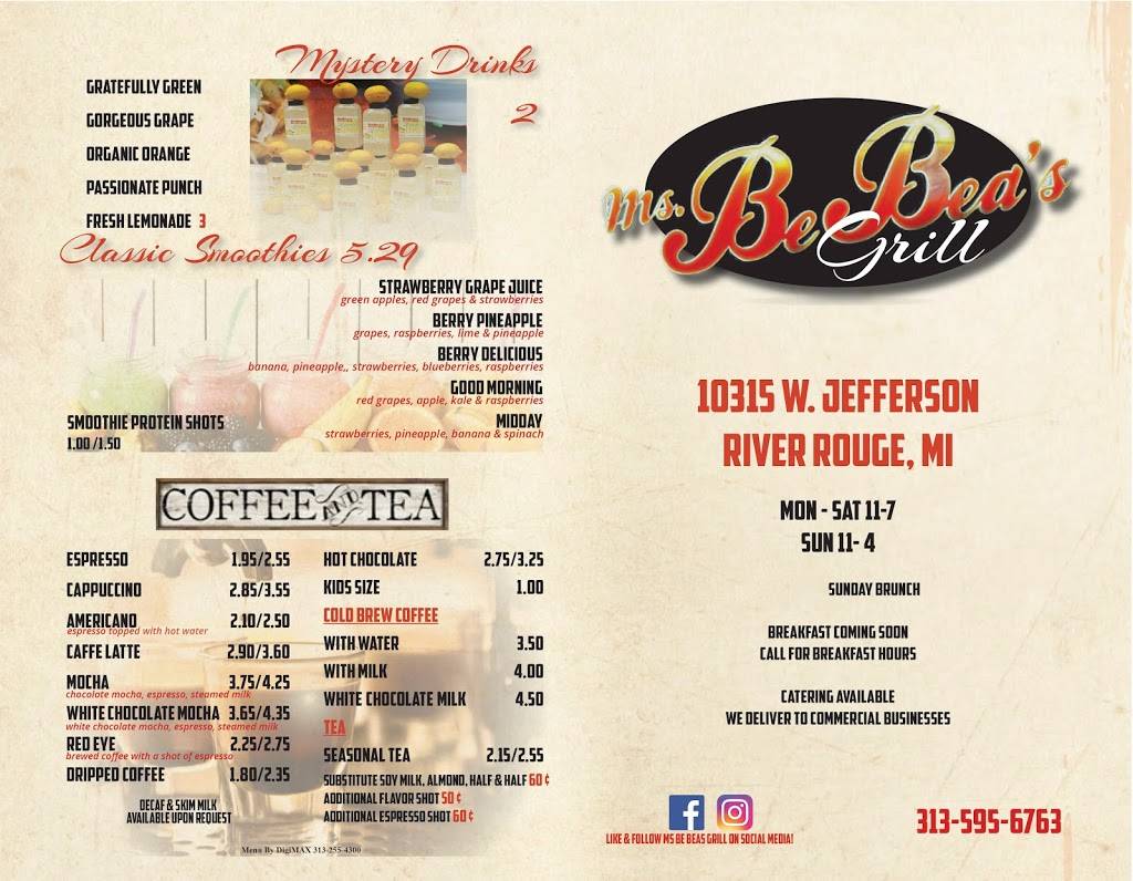 Ms Be Beas Grill | 10315 W Jefferson Ave, River Rouge, MI 48218, USA | Phone: (313) 595-6763