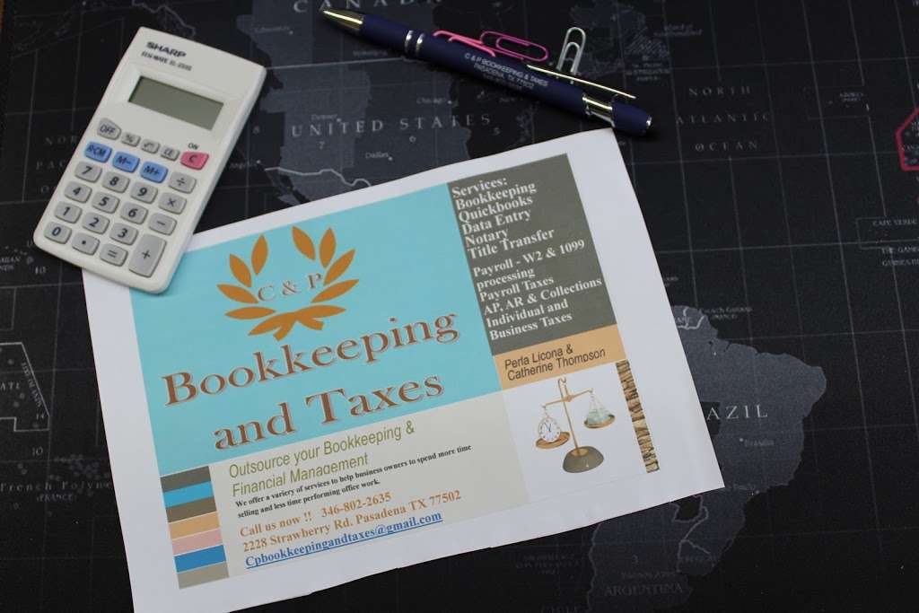 C & P Bookkeeping and Taxes / C & P Insurance Agency | 2228 Strawberry Rd, Pasadena, TX 77502, USA | Phone: (346) 802-2635