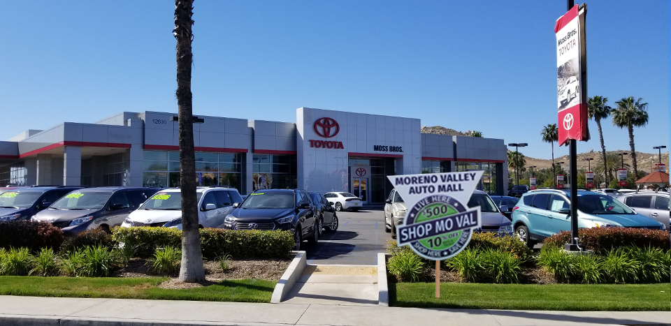 Moss Bros. Toyota of Moreno Valley | 12630 Motor Way, Moreno Valley, CA 92555, USA | Phone: (951) 247-8000