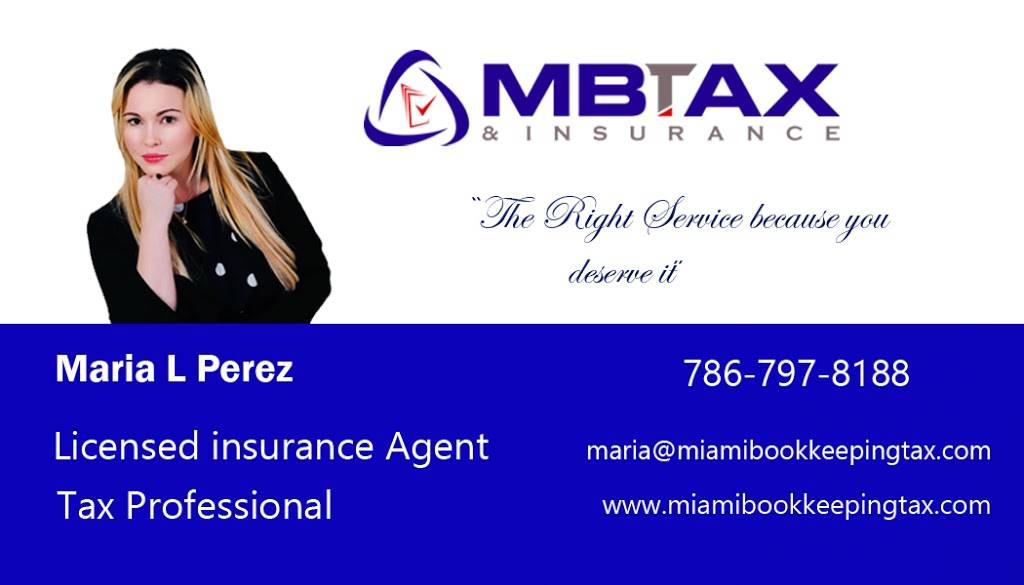 MBTax & Insurance | 6850 Coral Way #308, Miami, FL 33155, USA | Phone: (786) 797-8188