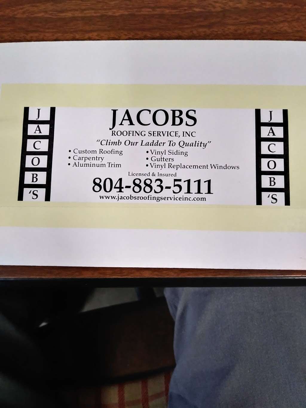 Jacobs Roofing Service Inc. | 16498 St Peters Church Rd, Montpelier, VA 23192, USA | Phone: (804) 883-5111