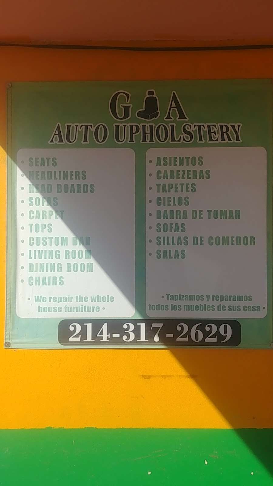 G&A Auto Upholstery | 00000726307000000, Dallas, TX 75228, USA | Phone: (214) 317-2629