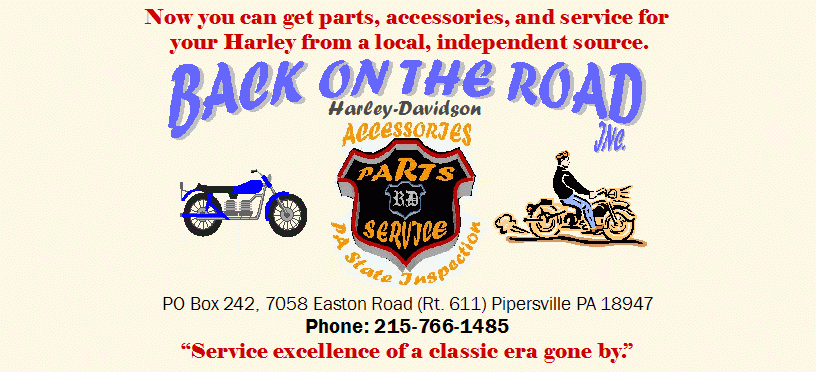 Back On the Road, Inc. | 7058 Easton Rd, Pipersville, PA 18947, USA | Phone: (215) 766-1485