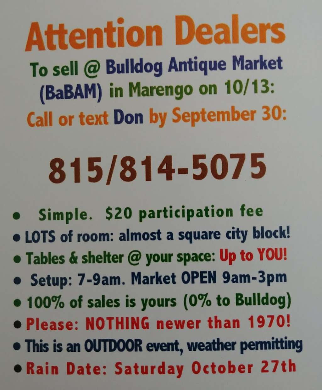 Bulldog Antiques | 505 N State St, Marengo, IL 60152, USA | Phone: (815) 814-5075