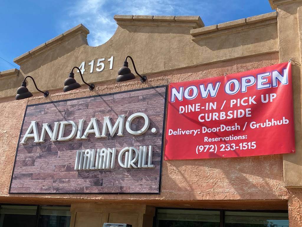 Andiamo Italian Grill | 4151 Belt Line Rd, Addison, TX 75001, USA | Phone: (972) 233-1515
