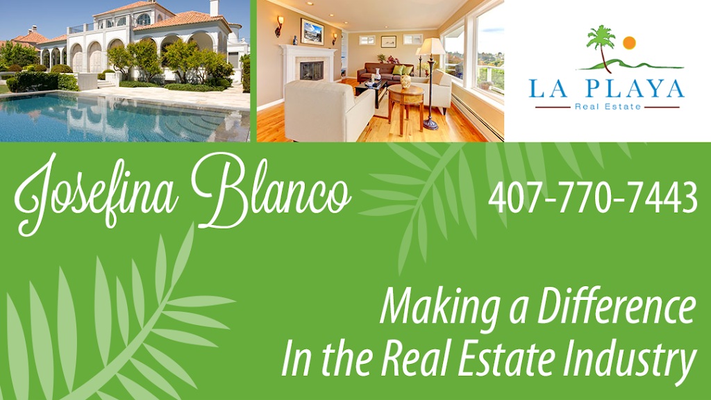 Josefina G Blanco, La Playa Real Estate | 5050 Whitewater Way, St Cloud, FL 34771, USA | Phone: (407) 770-7443