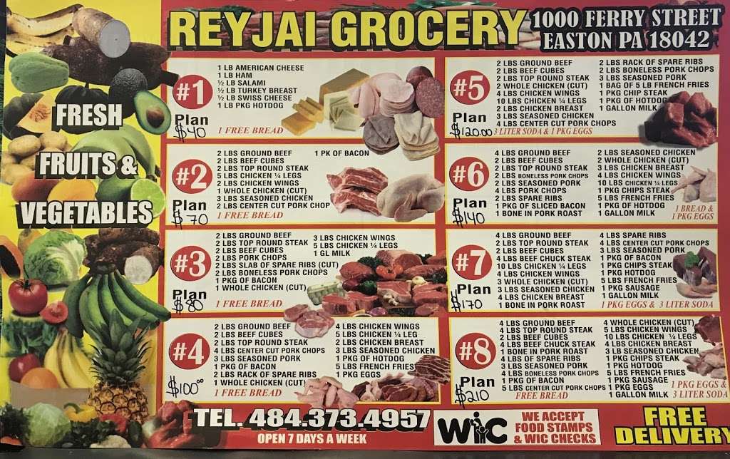 reyjai grocery | 1000 Ferry St, Easton, PA 18042 | Phone: (484) 373-4957