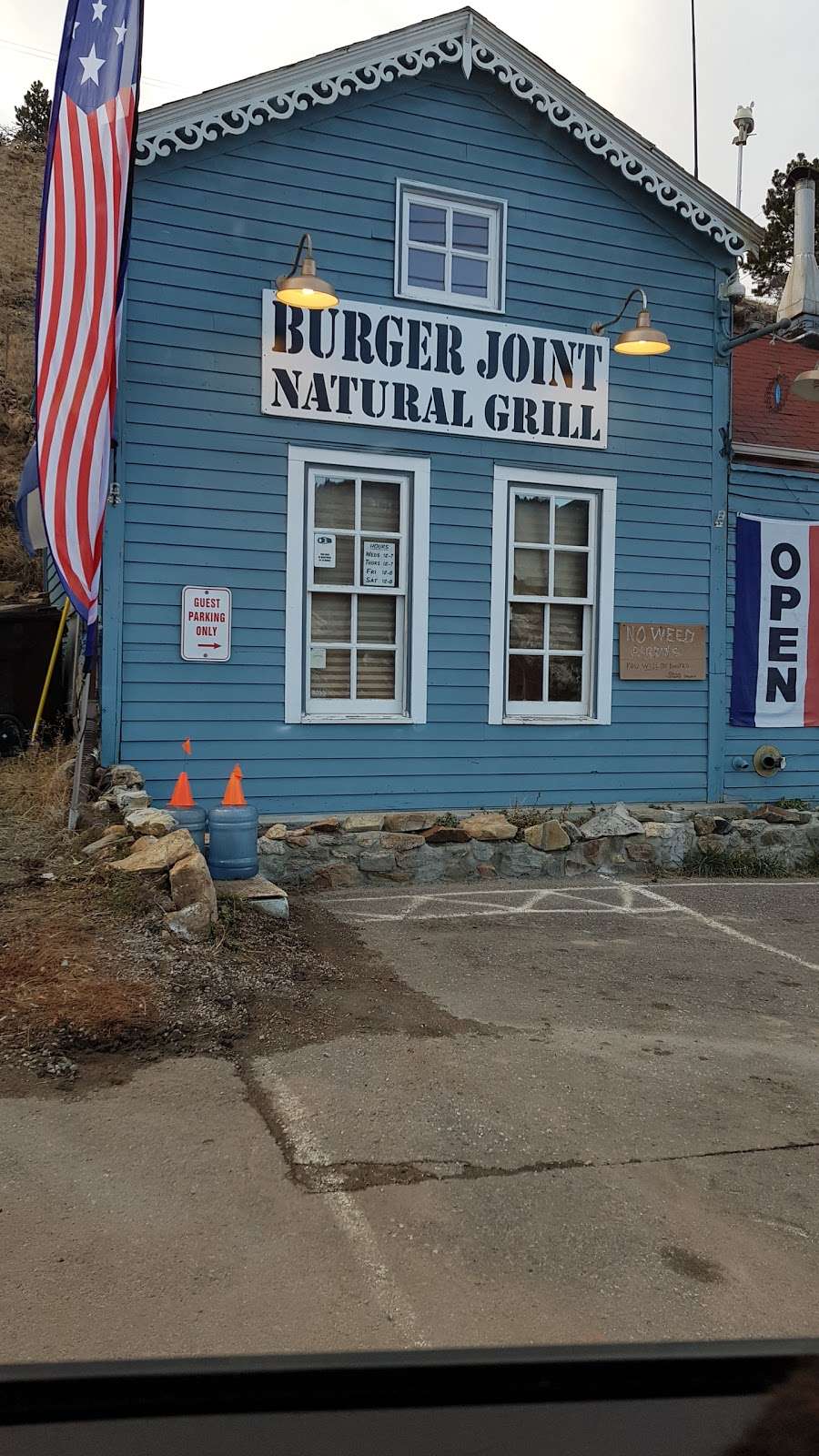 Burger Joint Natural Grill | 430 Lawrence St, Central City, CO 80427, USA | Phone: (303) 719-7037